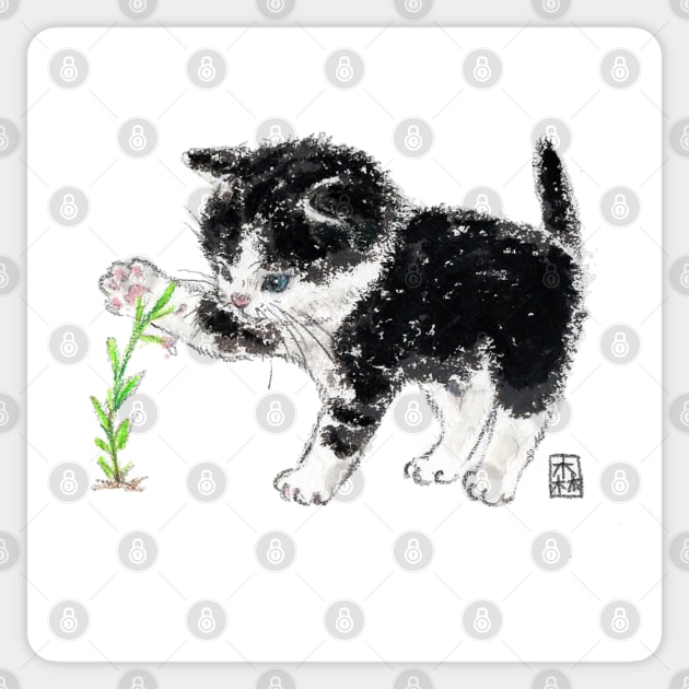 Catnip Sticker by colorofmori
